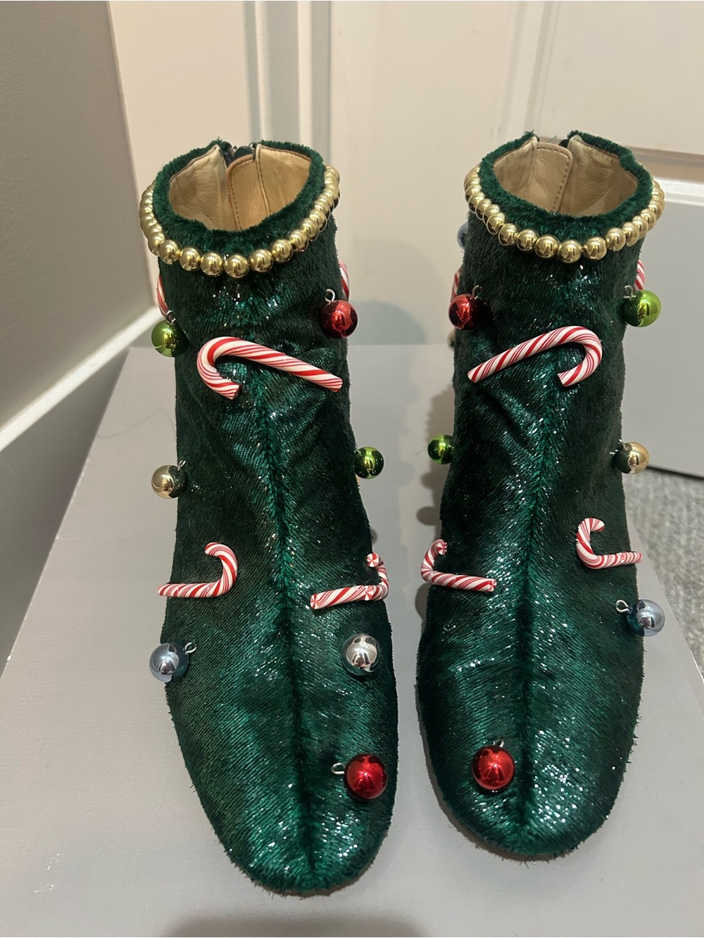 Lightly used Katy Perry Christmas Booties - Picture 7 of 8